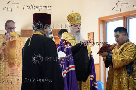 Russian Orthodox Cathedral prayers for peace in Ukraine, in Anchorage