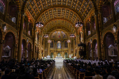 Mass in honor of late Pope Francis at the Assumption Cathedral, in Bangkok