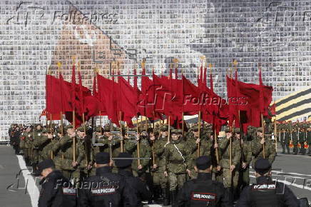 Rehearsals in St. Petersburg ahead of Russia's Victory Day parade