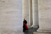 General congregation meeting ahead of the conclave to elect the next pope, as seen from Rome