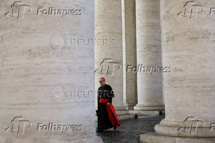 General congregation meeting ahead of the conclave to elect the next pope, as seen from Rome