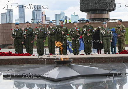 Preparations for upcoming Victory Day in Moscow
