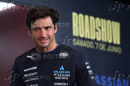 Williams' Carlos Sainz Jr. takes part in roadshow at Madrid's future Formula One circuit