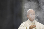 Pope Leo XIV celebrates a Mass for the Jubilee of Sport in St. Peter's Basilica, at the Vatican