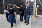 Congressional Democrats try to enter an ICE facility in Broadview, Illinois