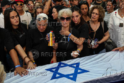 Funeral of hostage Yonatan Samerano, in Tel Aviv