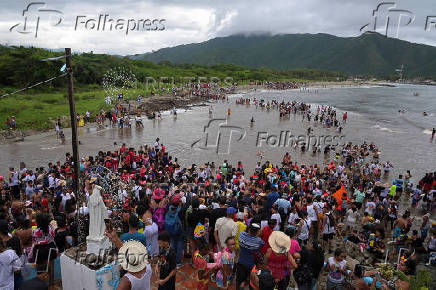 People celebrate Saint John the Baptist, in Ocumare de la costa