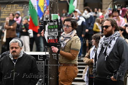 Pro-Palestine protest in Melbourne, Australia