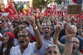 Turkey's main opposition party rallies against the detention of Istanbul Mayor Imamoglu