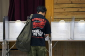 Voting for upper house elections in Japan
