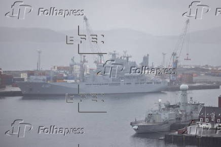 The German Navy ship FGS Berlin visits Greenland