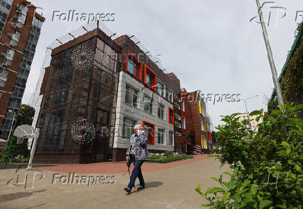Russia's Belgorod cover buildings in nets as protection against Ukrainian drones