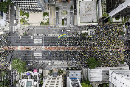 Ato na avenida Paulista em defesa da anistia aos golpistas condenados pelo 8 de Janeiro