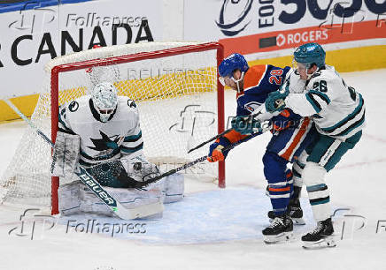 NHL: San Jose Sharks at Edmonton Oilers