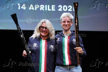 2026 Milano Cortina Winter Olympics - News conference to present Olympic and Paralympic torches