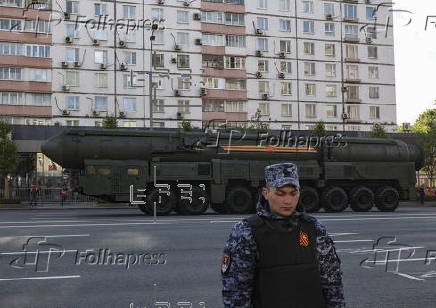 General rehearsal for Russia's annual Victory Day parade in Moscow