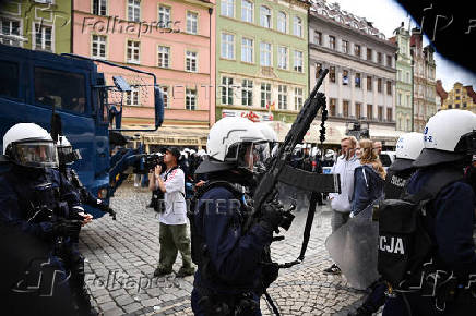 Conference League - Final - Real Betis & Chelsea fans gather in Wroclaw