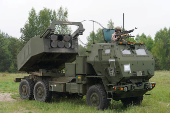 Lithuania holds HIMARS live fire exercises at targets in the Baltic Sea