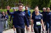 Denmark's Crown Prince Christian attends the Royal Run in Viborg