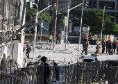 Aftermath of a strike from Iran on Israel, in Ramat Gan
