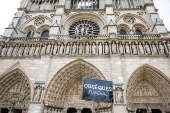 Funeral of French Cardinal Andre Vingt-Trois at Notre-Dame Cathedral