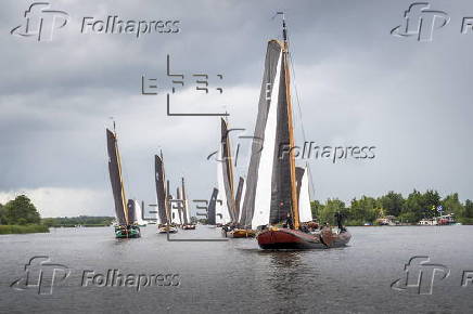 Third day of Frisian sailing competitions Skutsjesilen