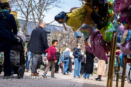 Opening day at Tivoli Gardens in Copenhagen