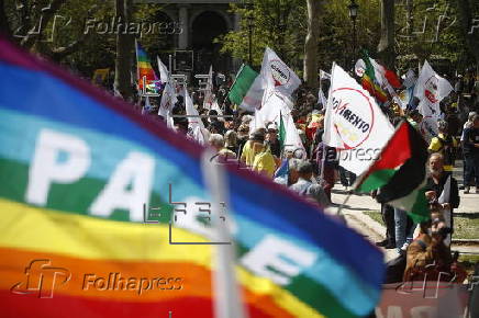 Protest against rearmament in Rome