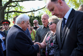 Commemoration of the Battle of the Seelow Heights to mark the 80th anniversary of the end of World War Two in Seelow