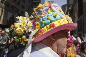 Easter Parade and Bonnet Festival takes place outside St. Patrick's Cathedral