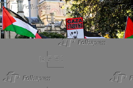 Protesters rally for Gaza in Sydney, Austalia