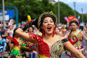 Annual street parade, which is part of the Carnival of Cultures celebrating the multi-ethnic diversity of the city, in Berlin