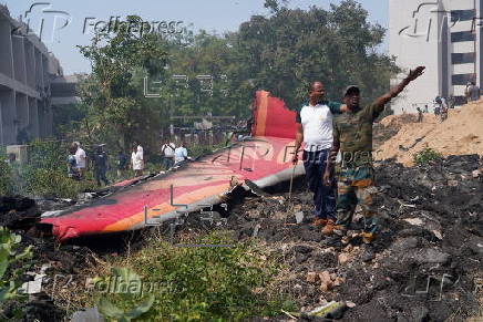 Air India plane with over 240 on board crashes after take-off in Ahmedabad