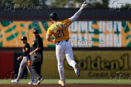 MLB: Atlanta Braves at Athletics