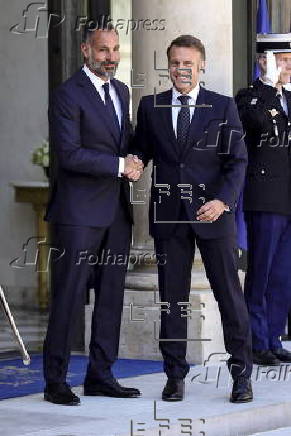 French President Macron meets Prince Rahim Aga Khan V