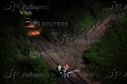 Passenger train derailed in southwestern Germany