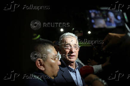 Former Colombian President Alvaro Uribe released from house arrest, in Sabaneta