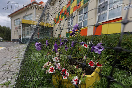 Russia's Belgorod cover buildings in nets as protection against Ukrainian drones