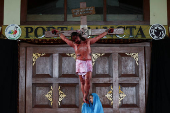 Good Friday procession in South Tangerang
