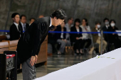 Japan's Crown Prince Akishino attends a memorial Mass for late Pope Francis in Tokyo