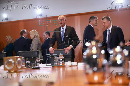 First meeting of the new German cabinet in Berlin