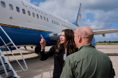 U.S. Secretary of Homeland Security Kristi Noem visits Italy