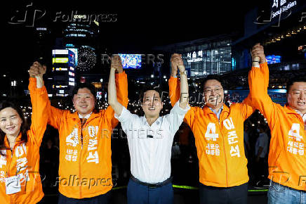 Presidential candidates attend their election campaign rallies