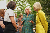 Britain's Queen Camilla attends the Women's Prize for Fiction and Nonfiction event in London