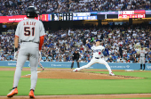 MLB: San Francisco Giants at Los Angeles Dodgers
