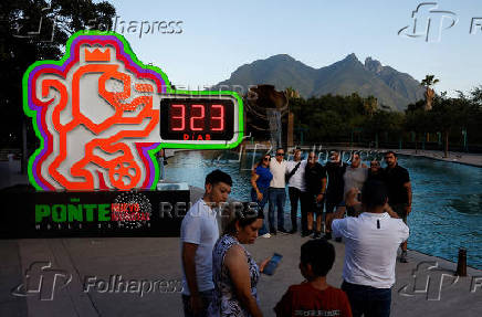 Countdown to the 2026 FIFA World Cup, in Monterrey