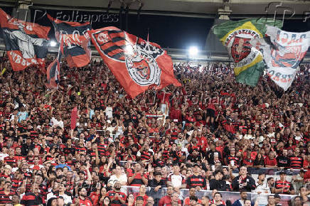 Partida entre Flamengo x Atlético MG, válida pela partida de ida das oitavas de final da Copa do Brasil no Maracanã.