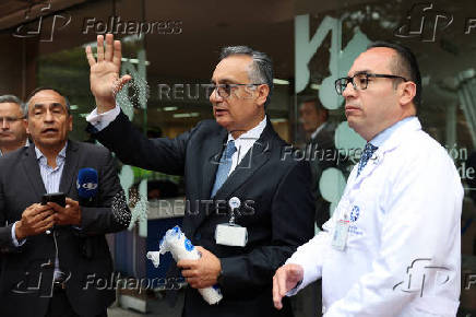 People react after Colombian Senator Miguel Uribe Turbay has died, in Bogota