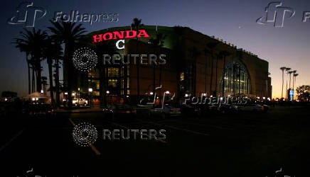 FILE PHOTO: The Honda Center arena is pictured in Anaheim, California