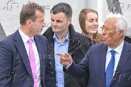 European Council President Costa visits an Airbus facility, in Hamburg